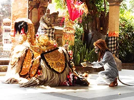 barong dance show Bali morning
